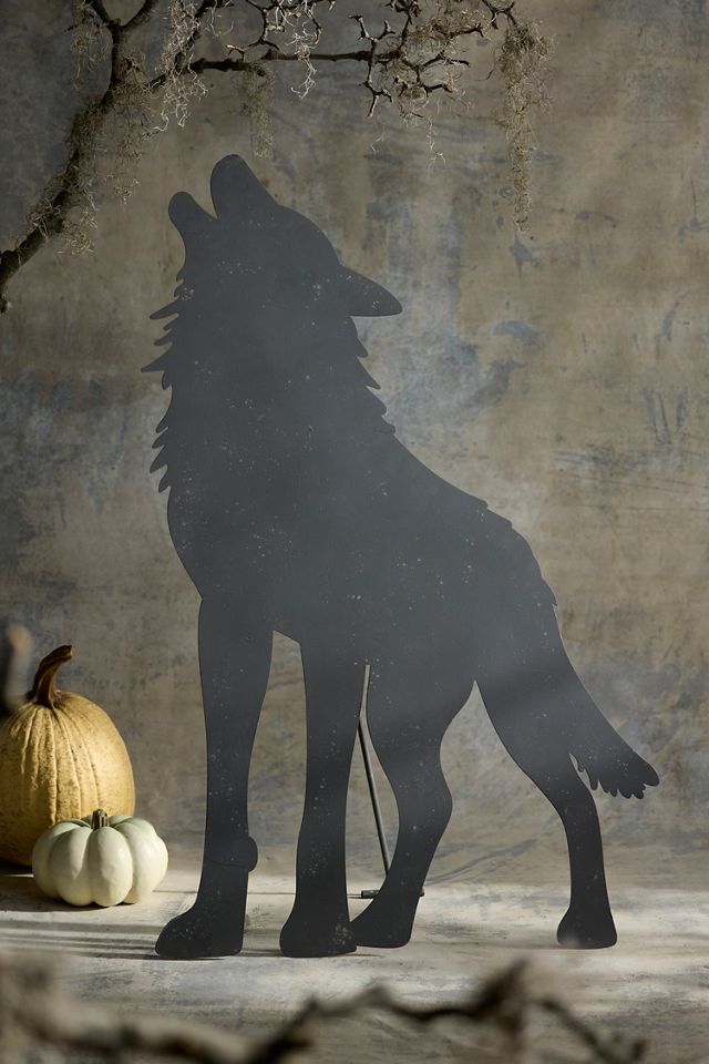 Howling Wolf Yard Stake #3