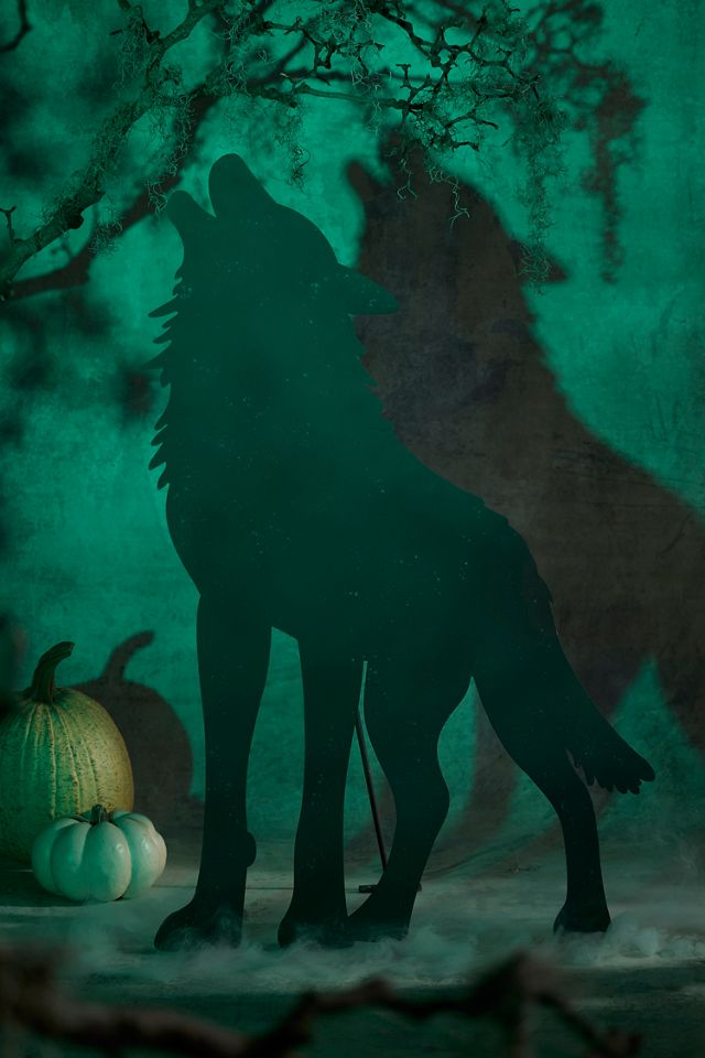 Howling Wolf Yard Stake #4