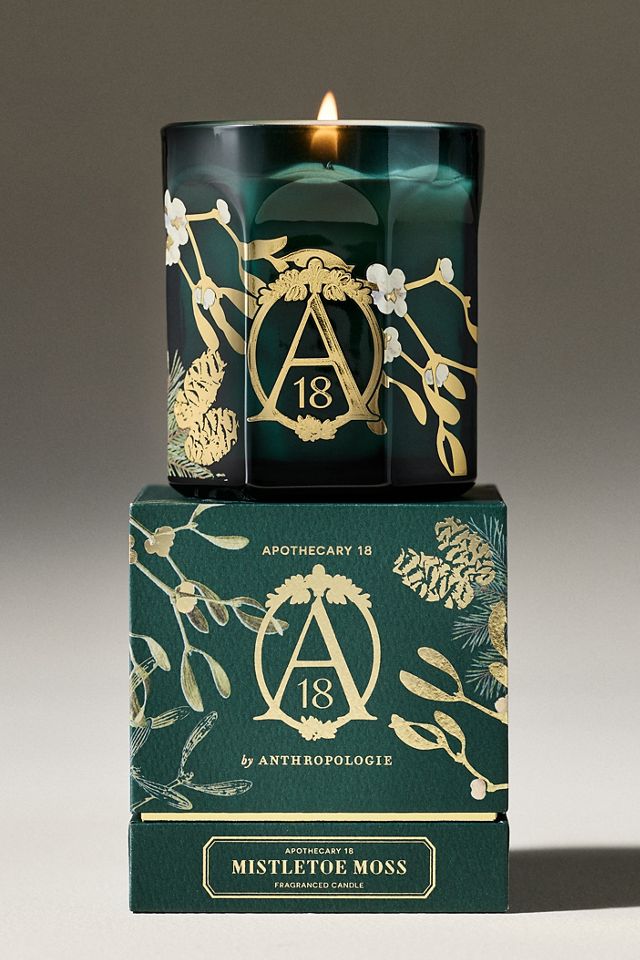 Apothecary 18 Woody Mistletoe & Moss Boxed Glass Candle #3
