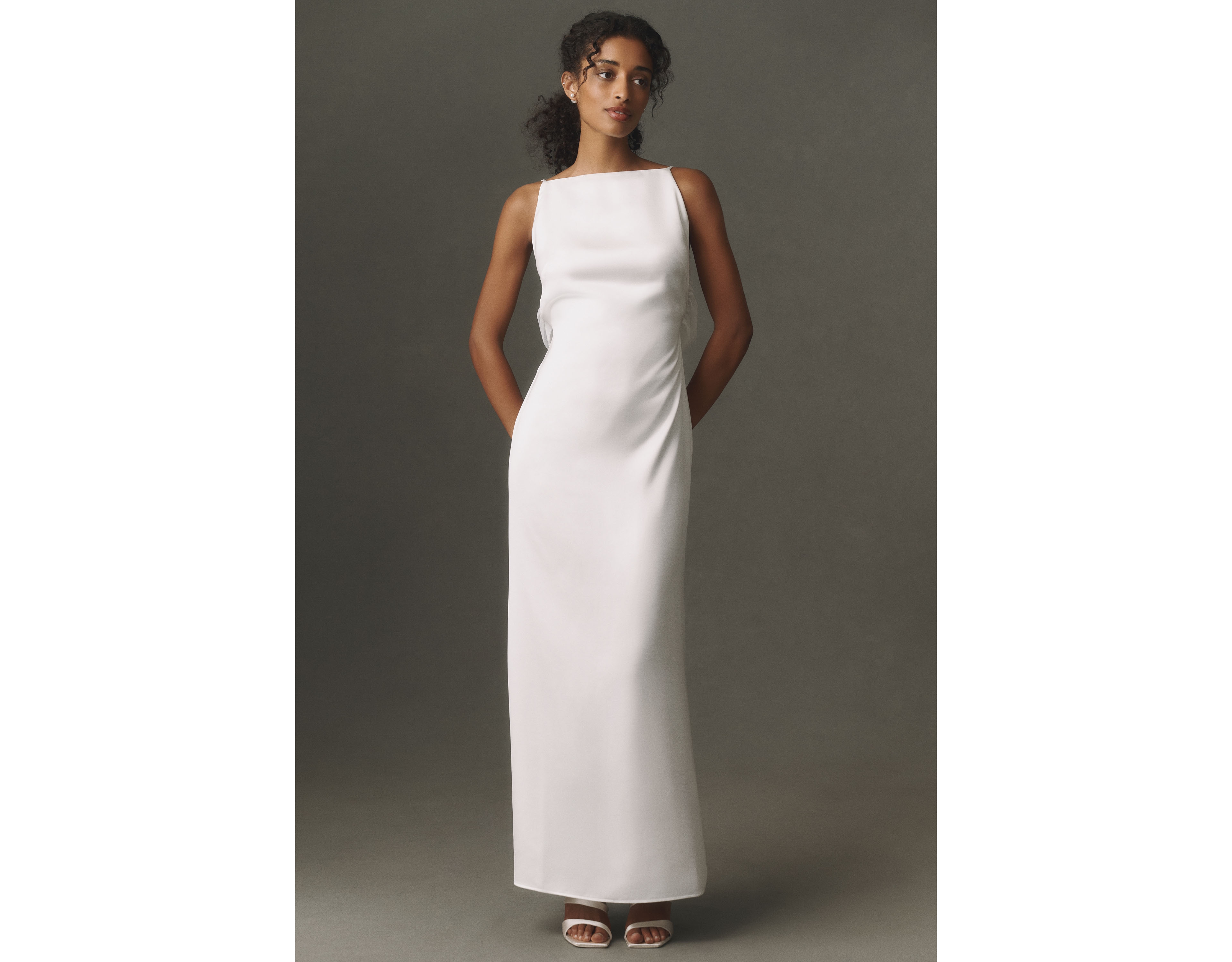 BHLDN Open-Back Slip Dress