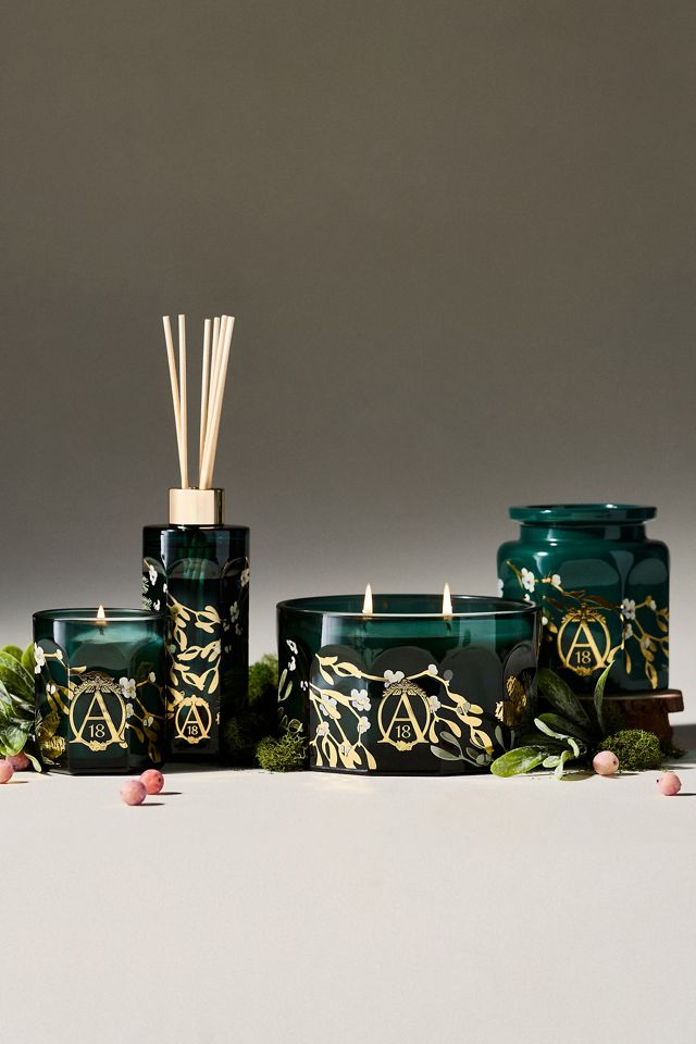 Candela in ceramica con coperchio Apothecary 18 Woody Mistletoe & Moss #1