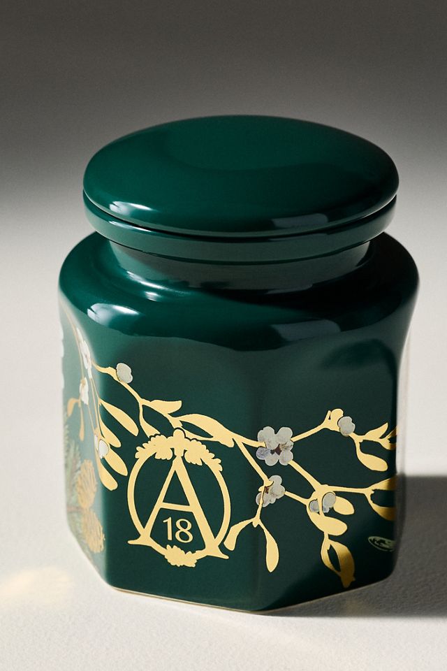 Candela in ceramica con coperchio Apothecary 18 Woody Mistletoe & Moss #2