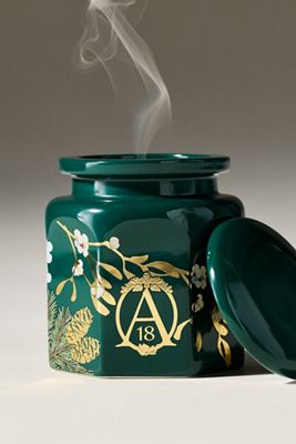 Apothecary 18 Duftkerze Holziger Mistelzweig & Moos mit Deckel in Keramikgefäß