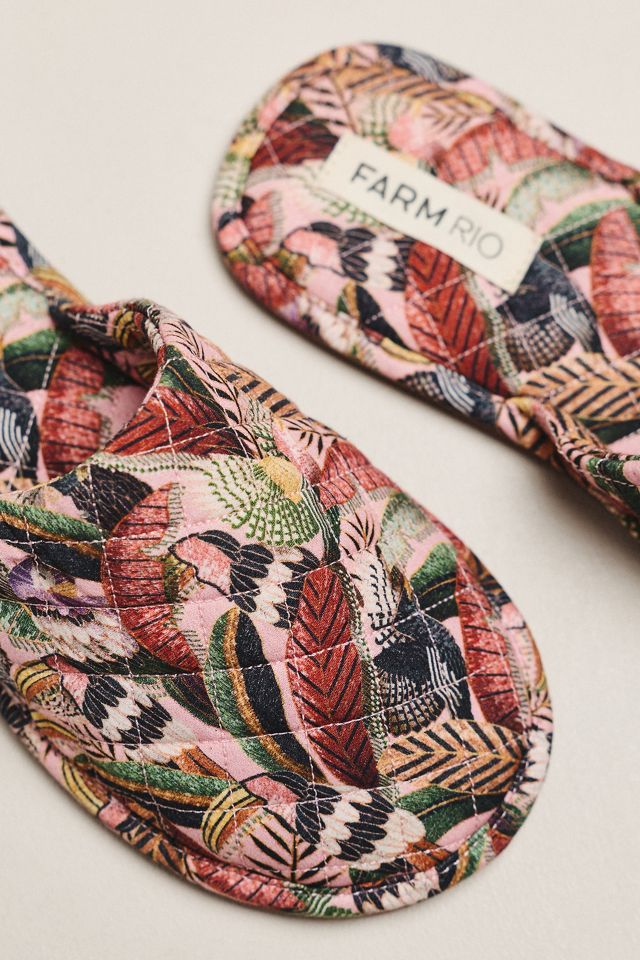 Farm Rio Printed Hotel Slippers #2