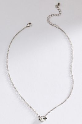 Bezel-Set Crystal Pendant Necklace