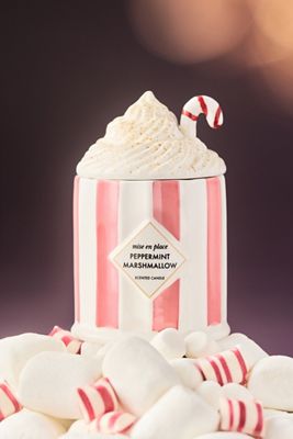 mise en place Gourmand Peppermint Marshmallow Ceramic Candle