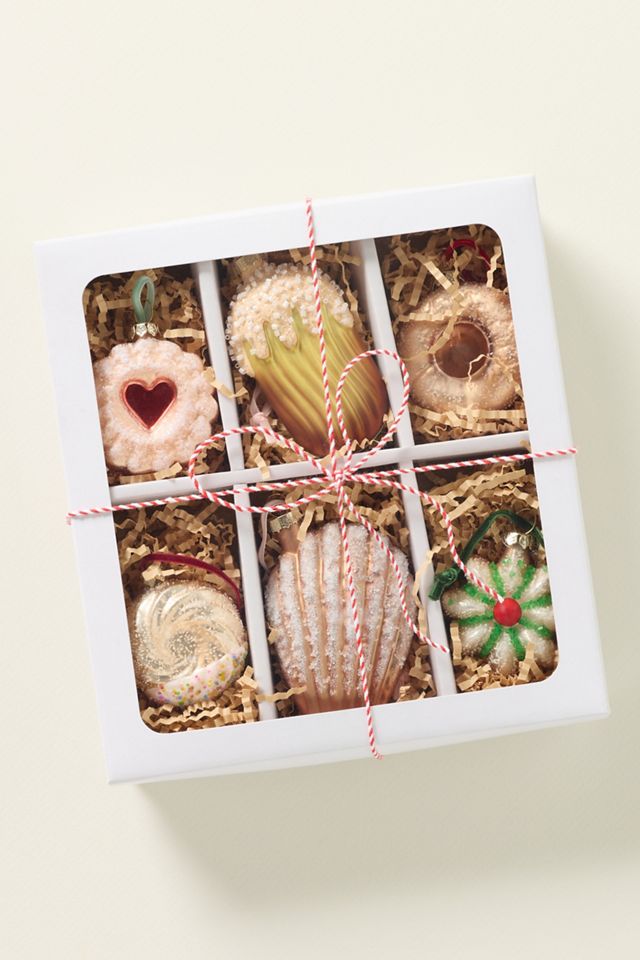 Boxed Glass Cookie Ornaments, Set of 6 #1