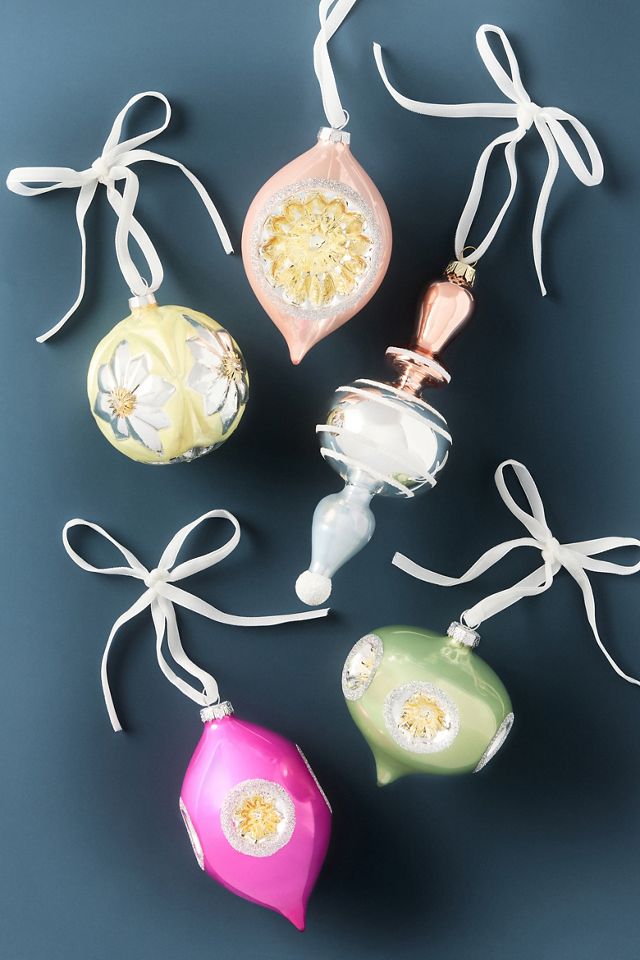 Boxed Vintage Milky Ornaments, Set of 5 #1