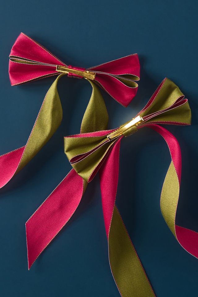 Carriage Clip-On Bow Ornament #1