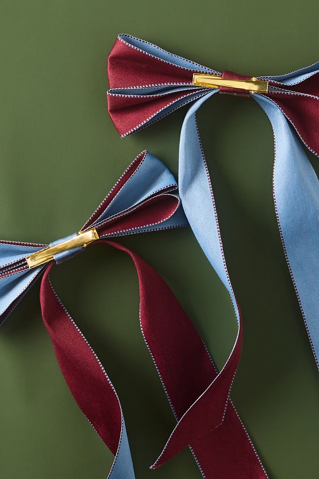 Carriage Clip-On Bow Ornament #1