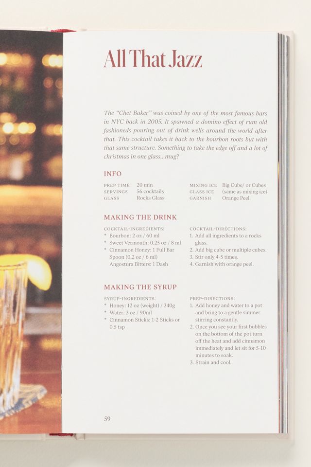 Vermouth Hardcover Cocktail Book #1