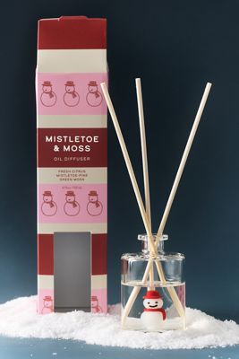 Holiday Icon Woody Mistletoe & Moss Glass Reed Diffuser