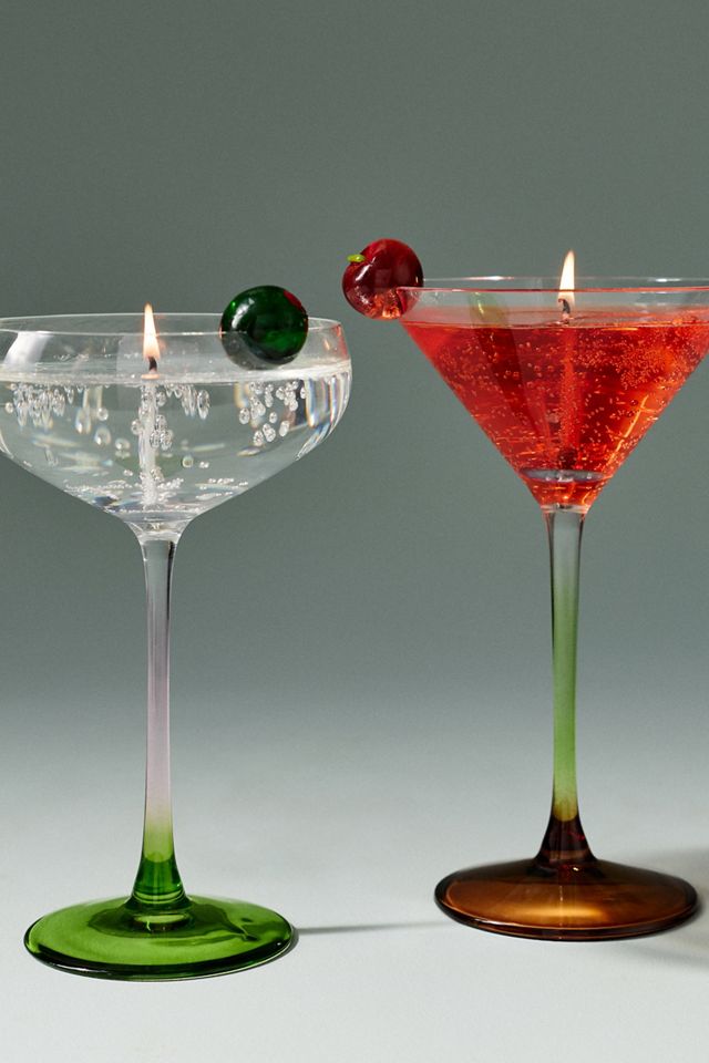 Candela in Cera Gelatinosa a Forma di Bicchiere da Cocktail #1