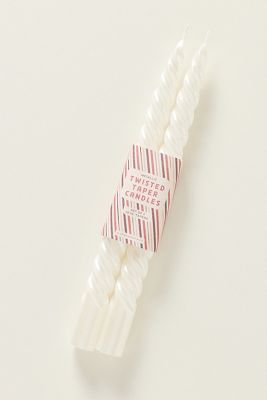 Twisted Pearlized Tapers, Set of 2