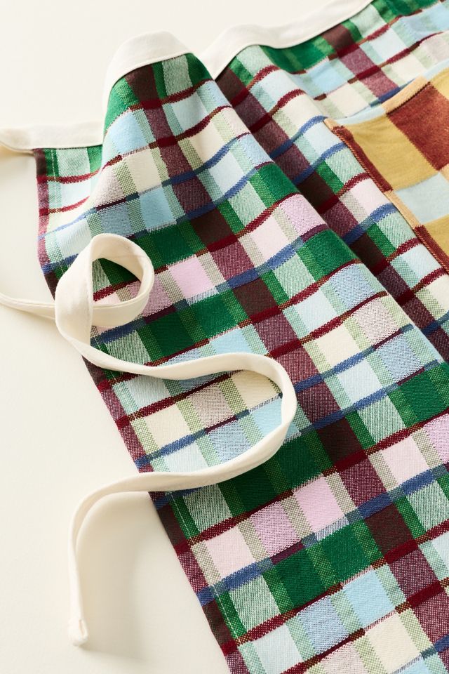 Gloria Cotton Plaid Apron #2