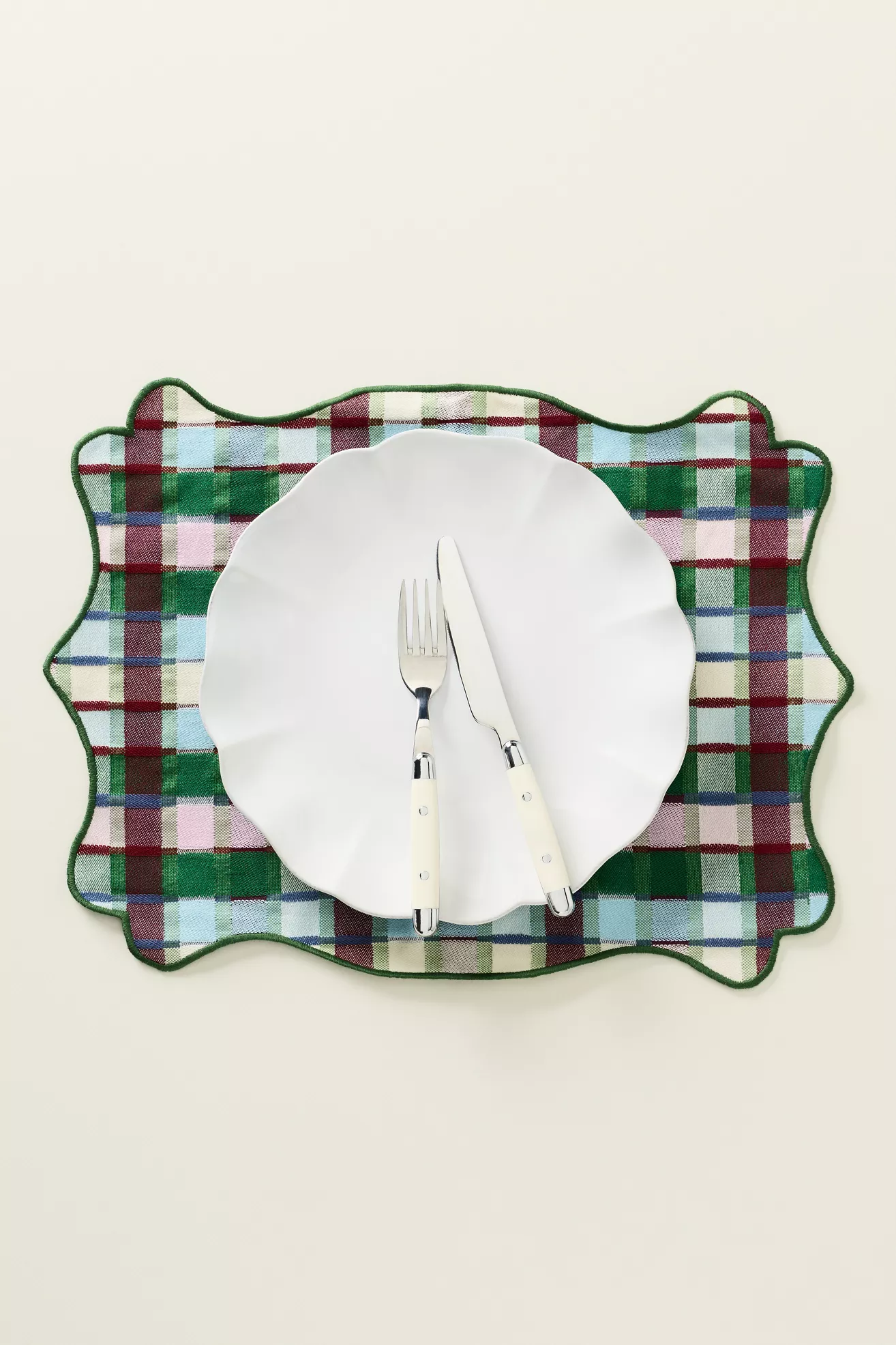 Gloria Cotton Plaid Placemat