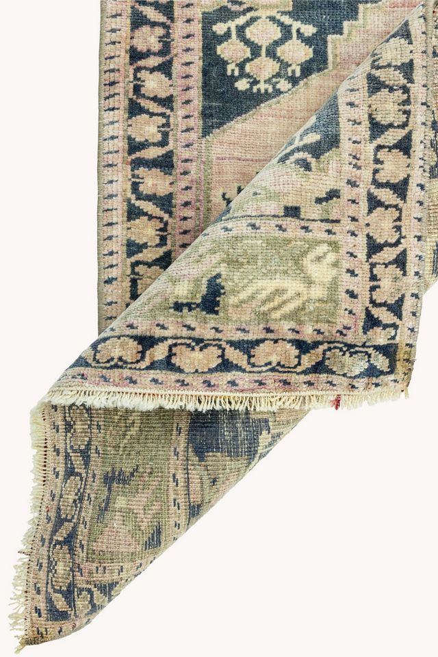 District Loom Vintage Turkish Mini Rug No. 744 #3