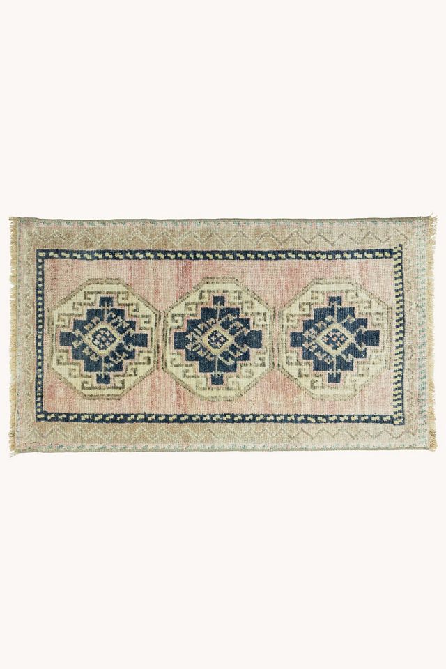 District Loom Vintage Turkish Mini Rug No. 767 #4