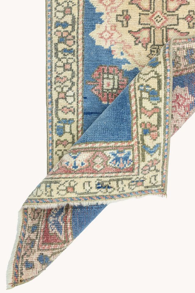 District Loom Vintage Turkish Mini Rug No. 780 #3
