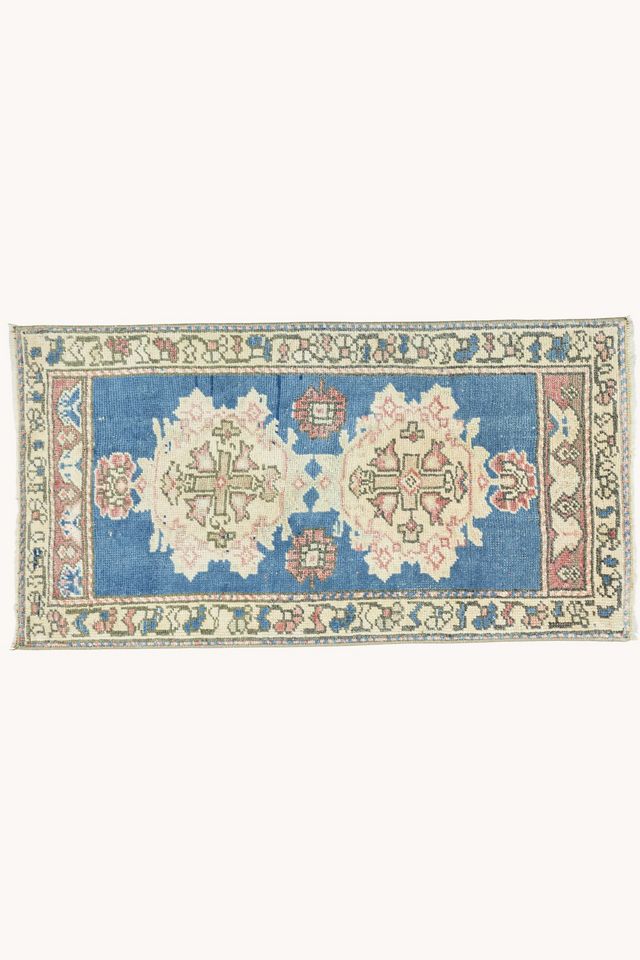 District Loom Vintage Turkish Mini Rug No. 780 #4