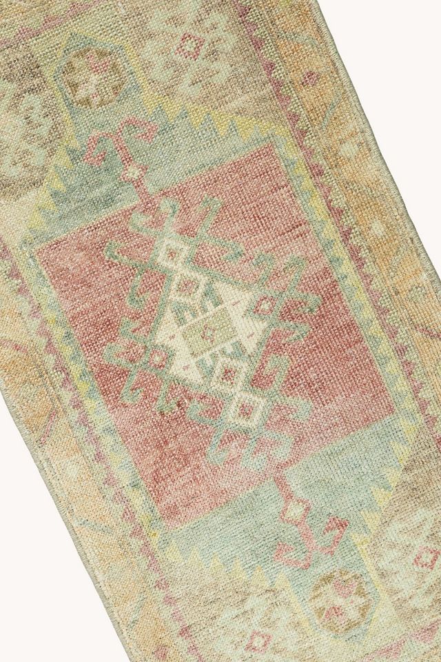 District Loom Vintage Turkish Mini Rug No. 749 #2
