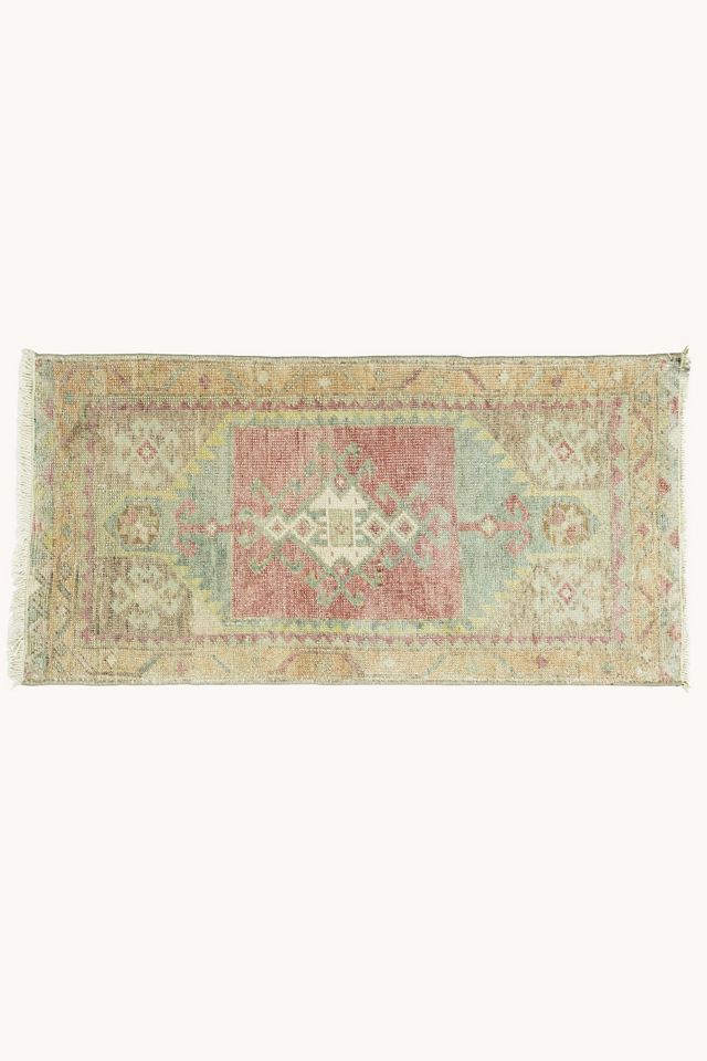District Loom Vintage Turkish Mini Rug No. 749 #4