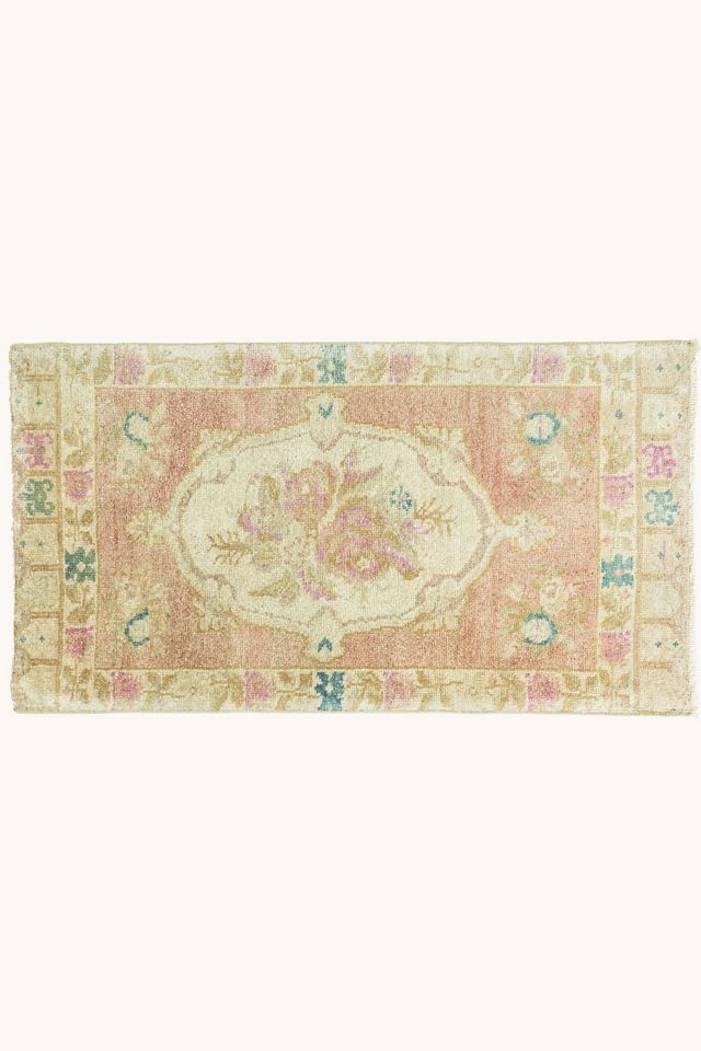 District Loom Vintage Turkish Mini Rug No. 759 #4