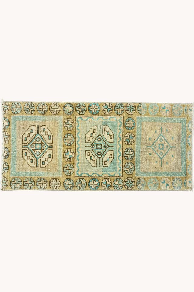 District Loom Vintage Turkish Mini Rug No. 764 #4
