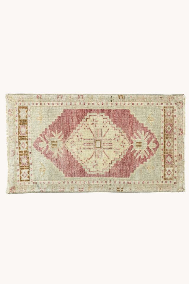 District Loom Vintage Turkish Mini Rug No. 765 #4