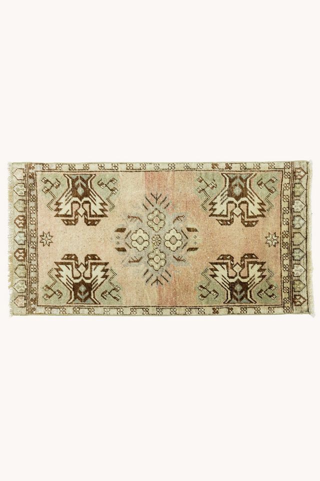 District Loom Vintage Turkish Mini Rug No. 772 #4