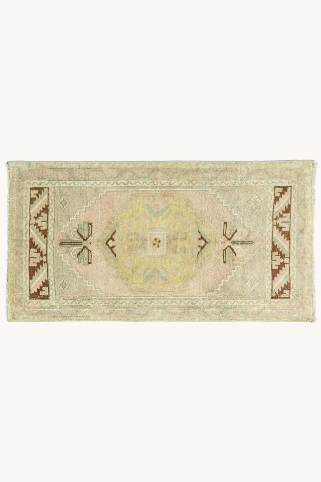 District Loom Vintage Turkish Mini Rug No. 782 #4