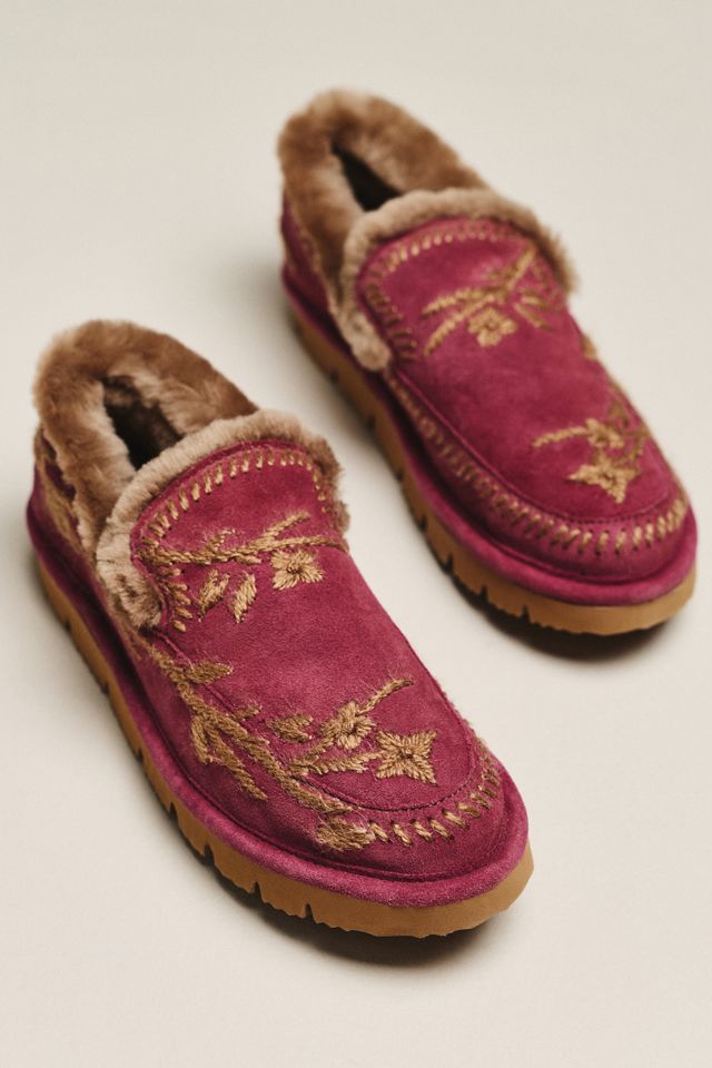 Laidback London Jude Blossom Embroidered Slippers #1