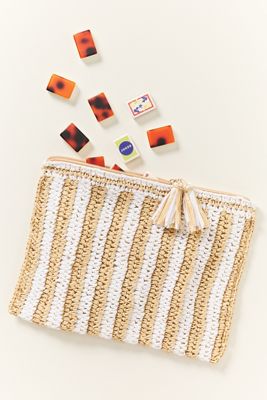 The Mahjong House Raffia Mahjong Bag