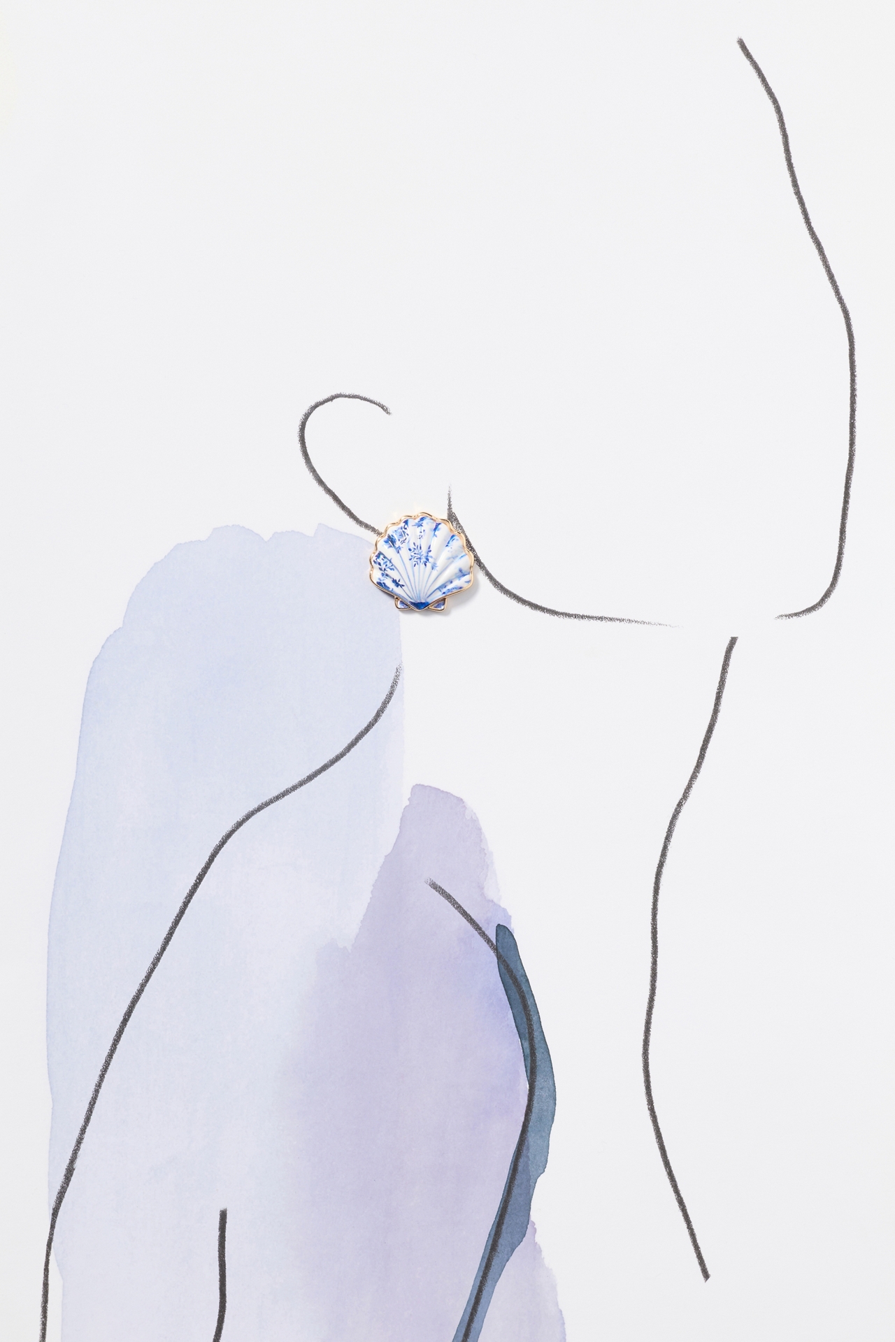 Mosaic Shell Post Earrings