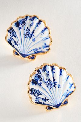 Mosaic Shell Post Earrings