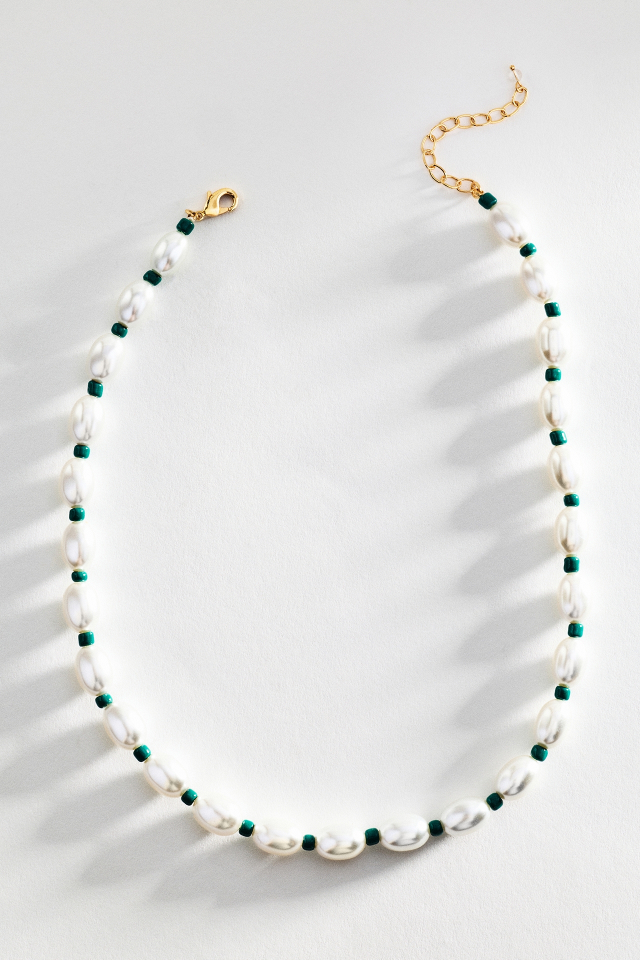Pearl Color Cord Necklace