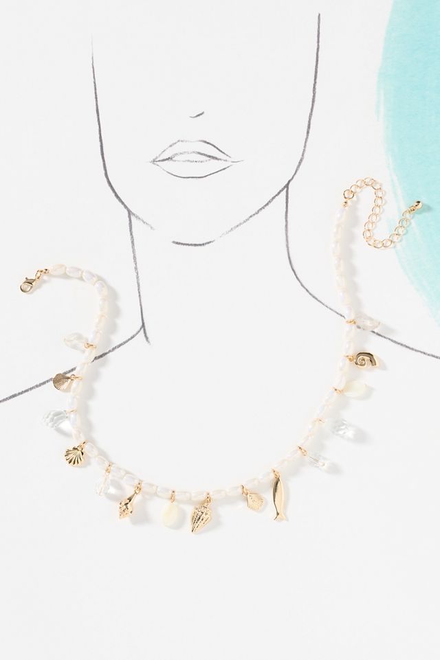 Charms Pearl Necklace #2