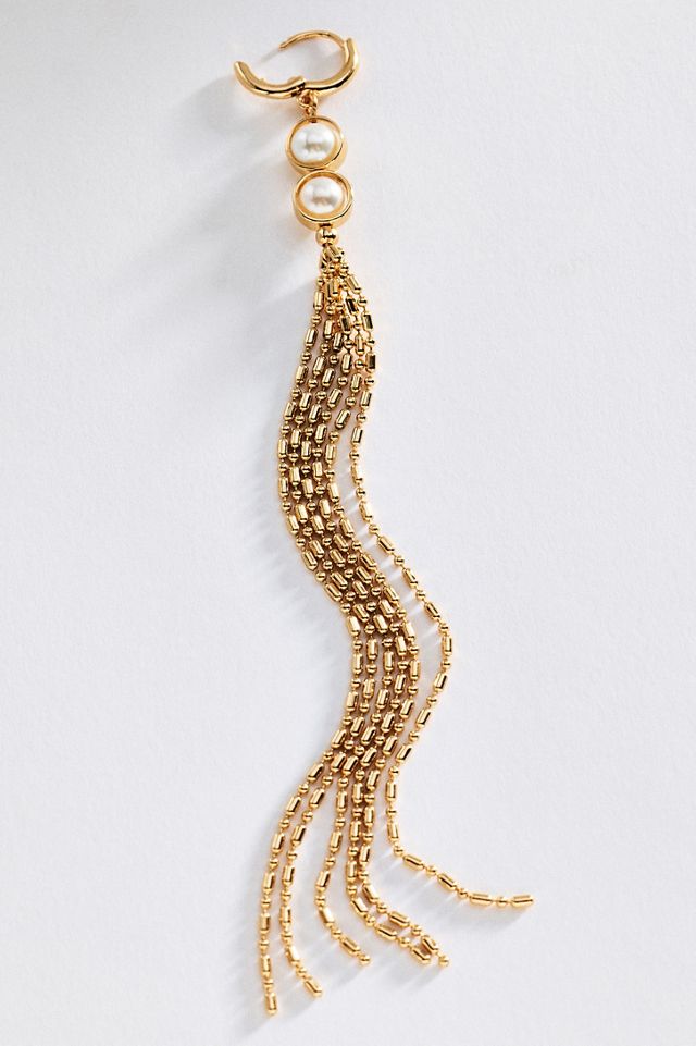 Pearl Fringe Earrings #1
