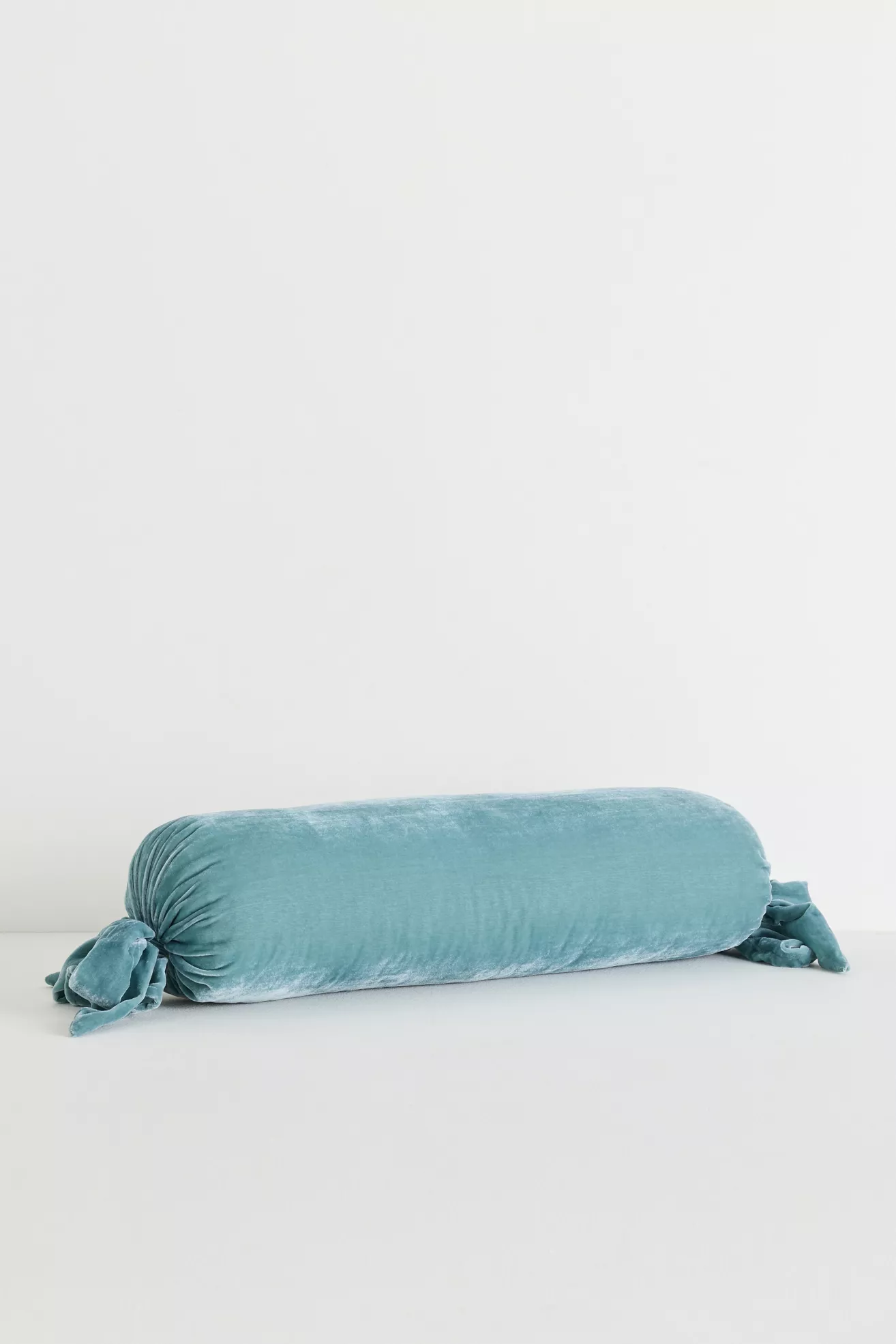 Velvet Tie Bolster Pillow - thumbnail 9