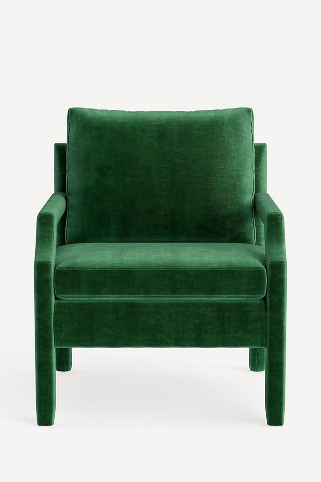 Delaney Slub Velvet Accent Chair #1