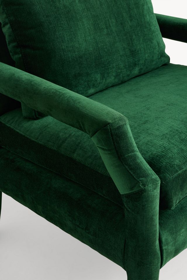 Delaney Slub Velvet Accent Chair #4