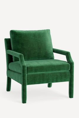 Delaney Slub Velvet Accent Chair