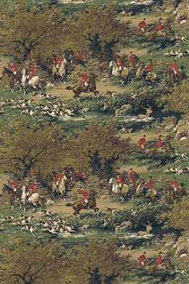 Hunt Nature Landscape Scene Matte Peel-and-Stick Wallpaper