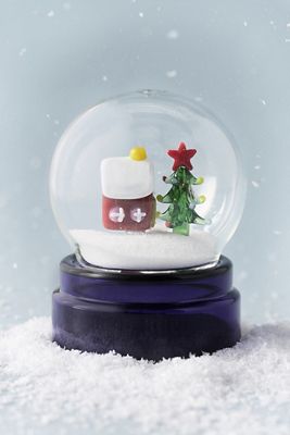 Ever Glass Snow Globe Salt & Pepper Shakers