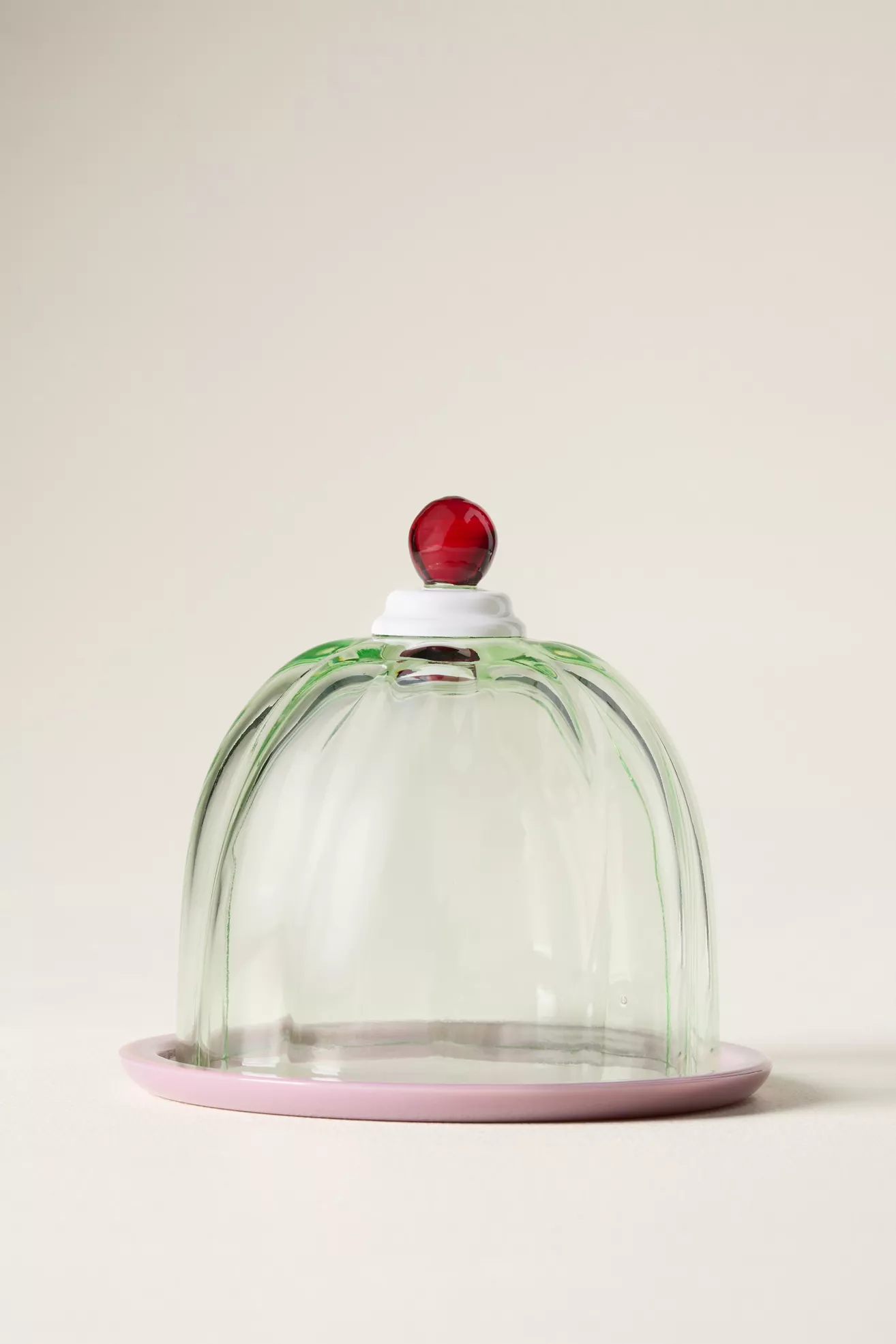 Gillian Glass Cake Stand With Dome - thumbnail 9