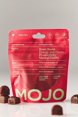 Mojo Pomegranate Hibiscus Brain Boost Gummies