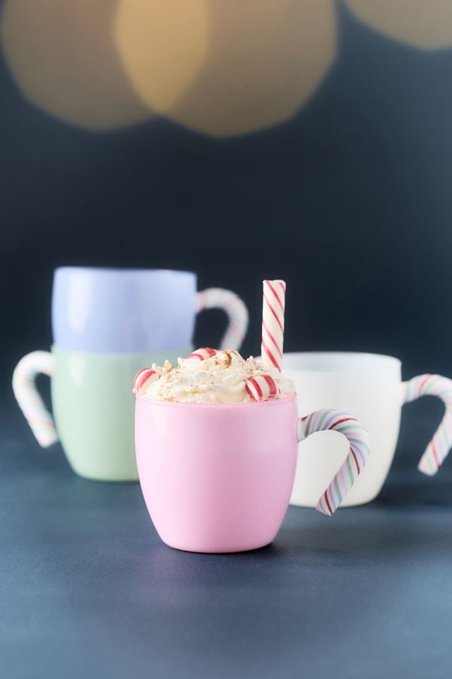 Ariel Glass Mugs, Assorted Set of 4 #1