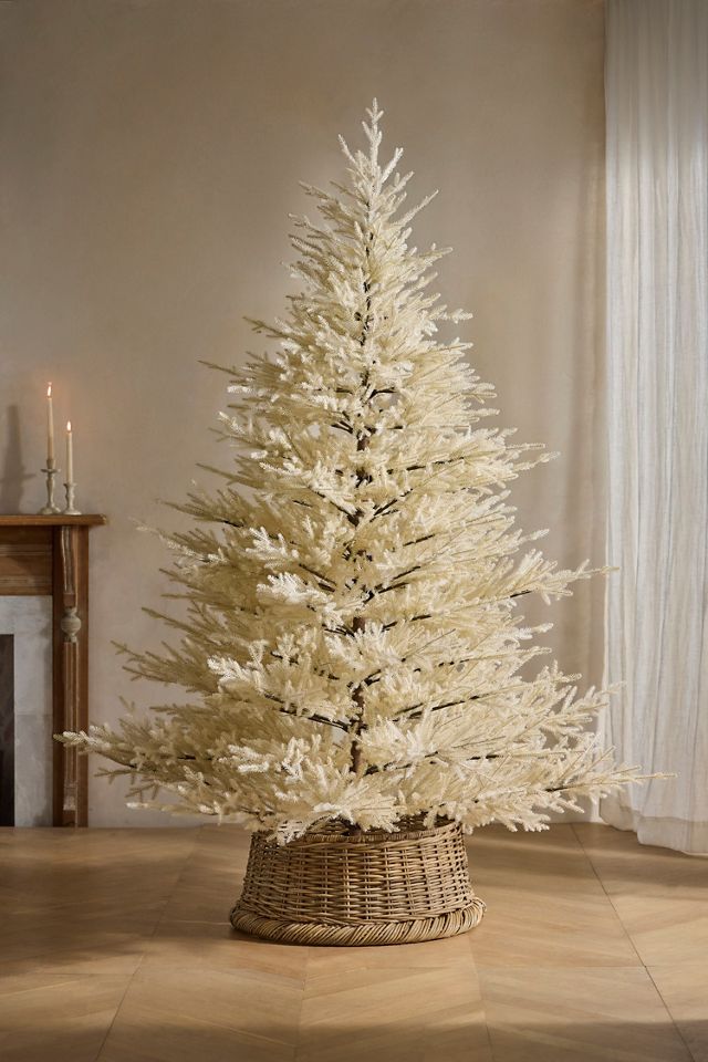 Faux Pre-Lit White Fir, 7.5’ #3