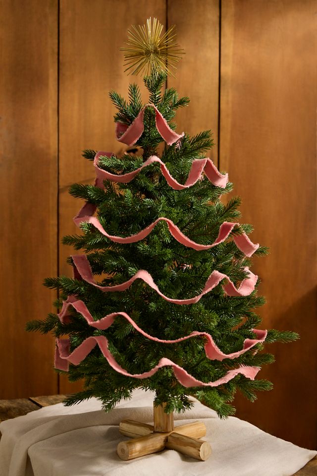 Artificial Wooden Base Miniature Fir Tree #3