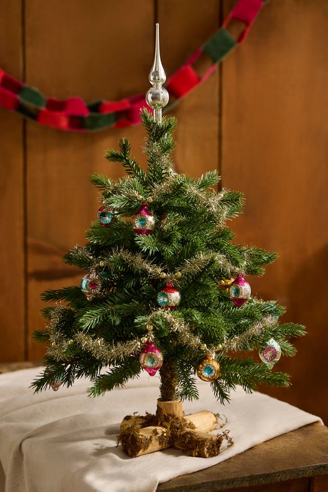 Artificial Wooden Base Miniature Fir Tree #2